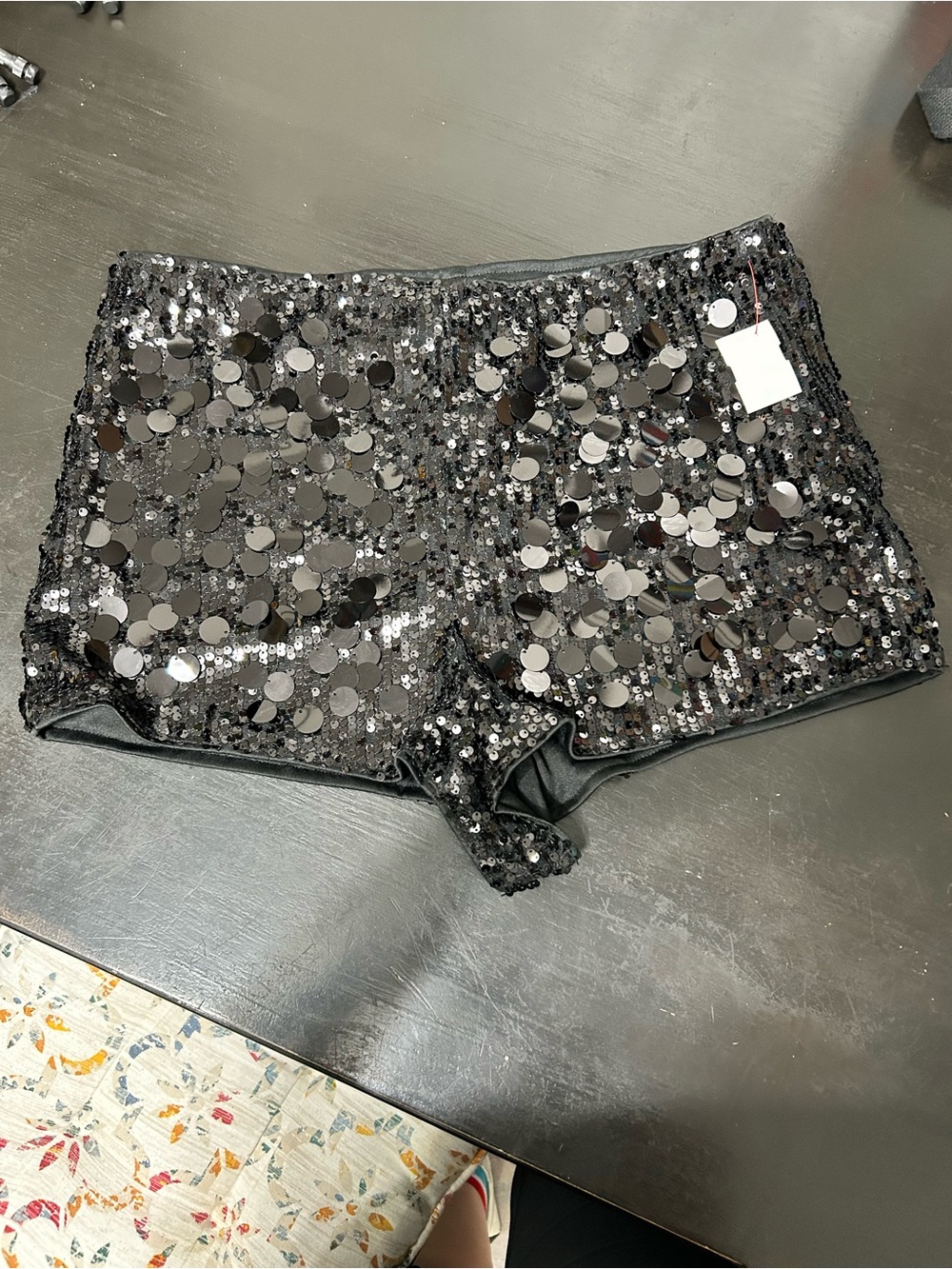 ROMWE Black Satin 2XL Lined Shorts
